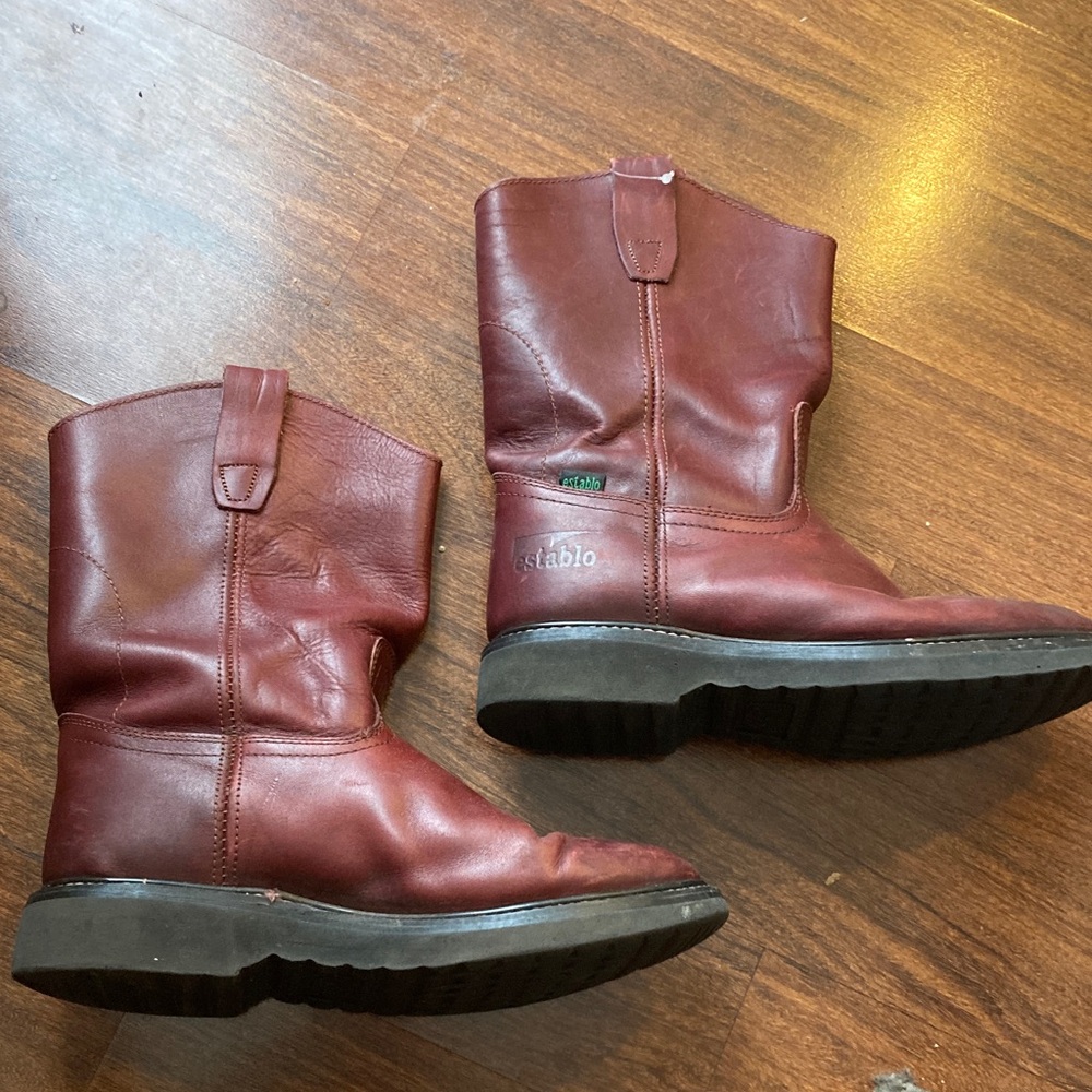 Establo Brown Leather Boots Sz 7